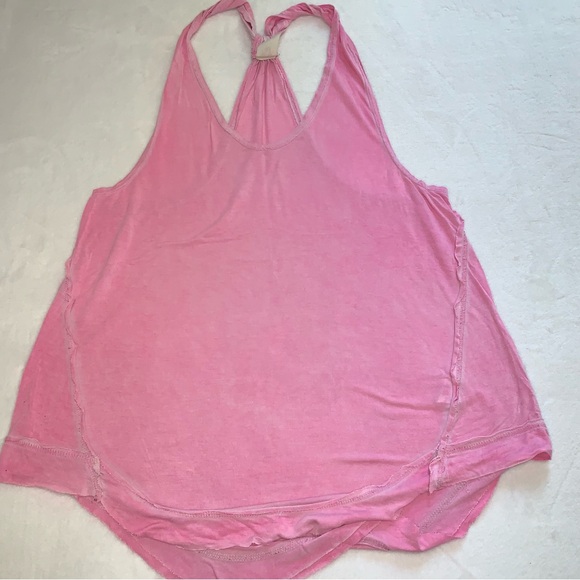Free People Tops - Free people pink tank size small cotton racer back